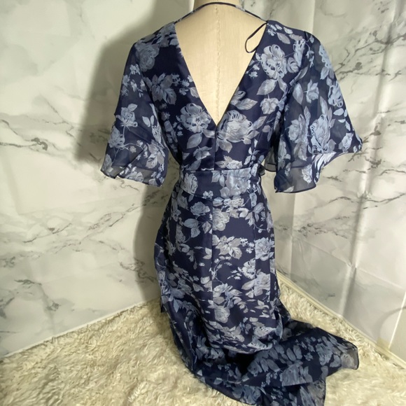 FLORAL CHIFFON DRESS - Picture 5 of 5